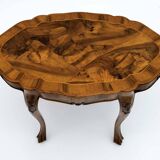 Baroque Style 20th Century Italian Walnut Coffee Table