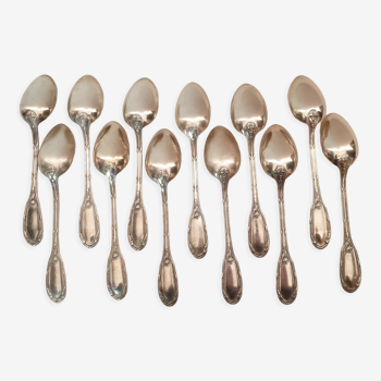 12 small silver metal spoons Orbrille