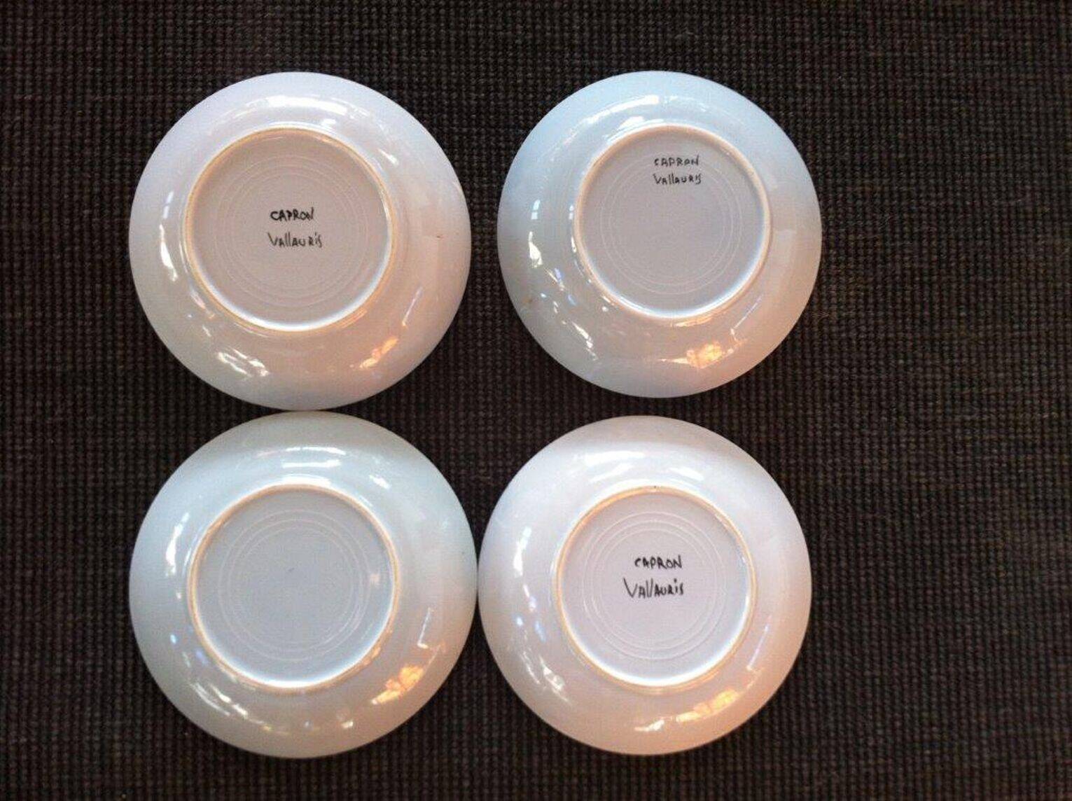 4 plates Roger Capron