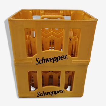 2 Schweppes bottle cases