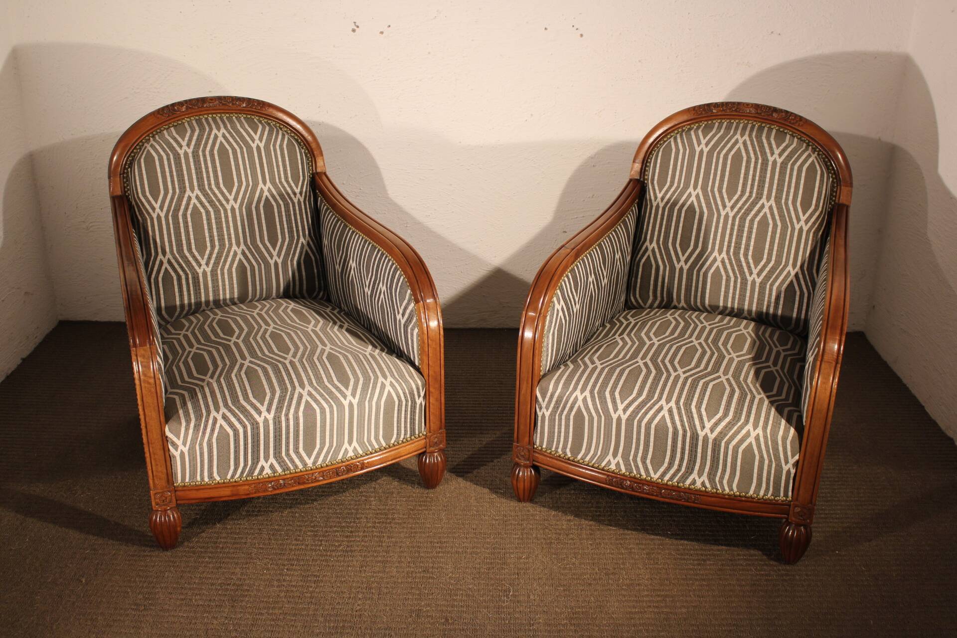Pair of Art Deco armchairs