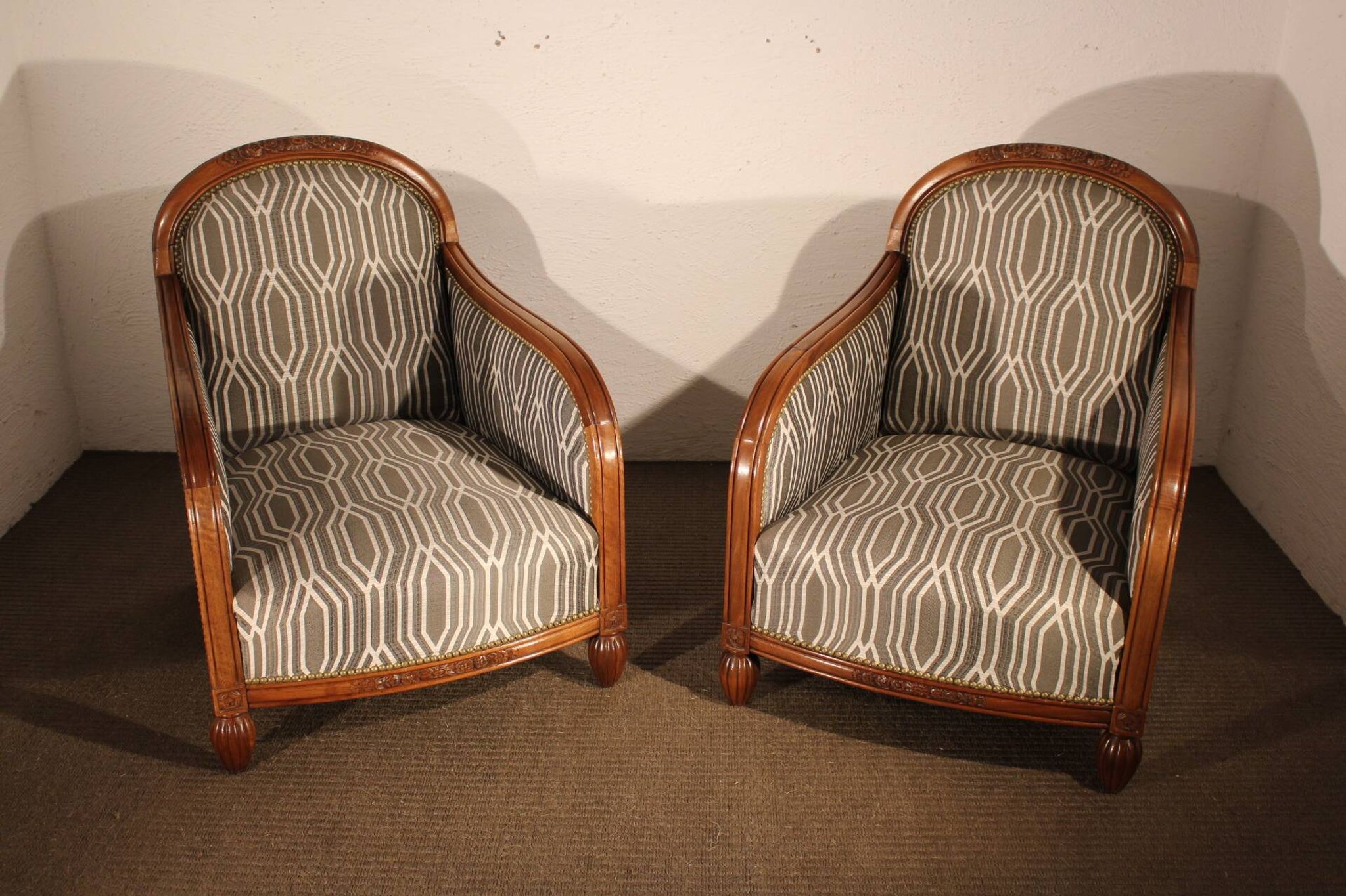 Paire de fauteuils art déco