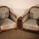 Paire de fauteuils art déco