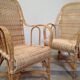 Paire de fauteuils en rotin