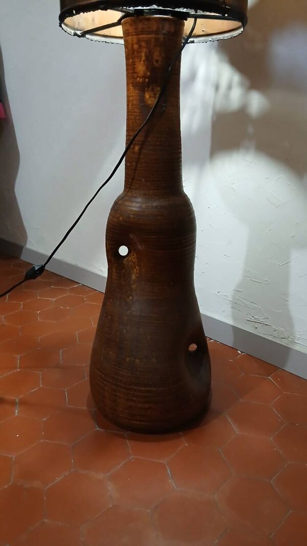 Lampadaire vintage poterie Accolay