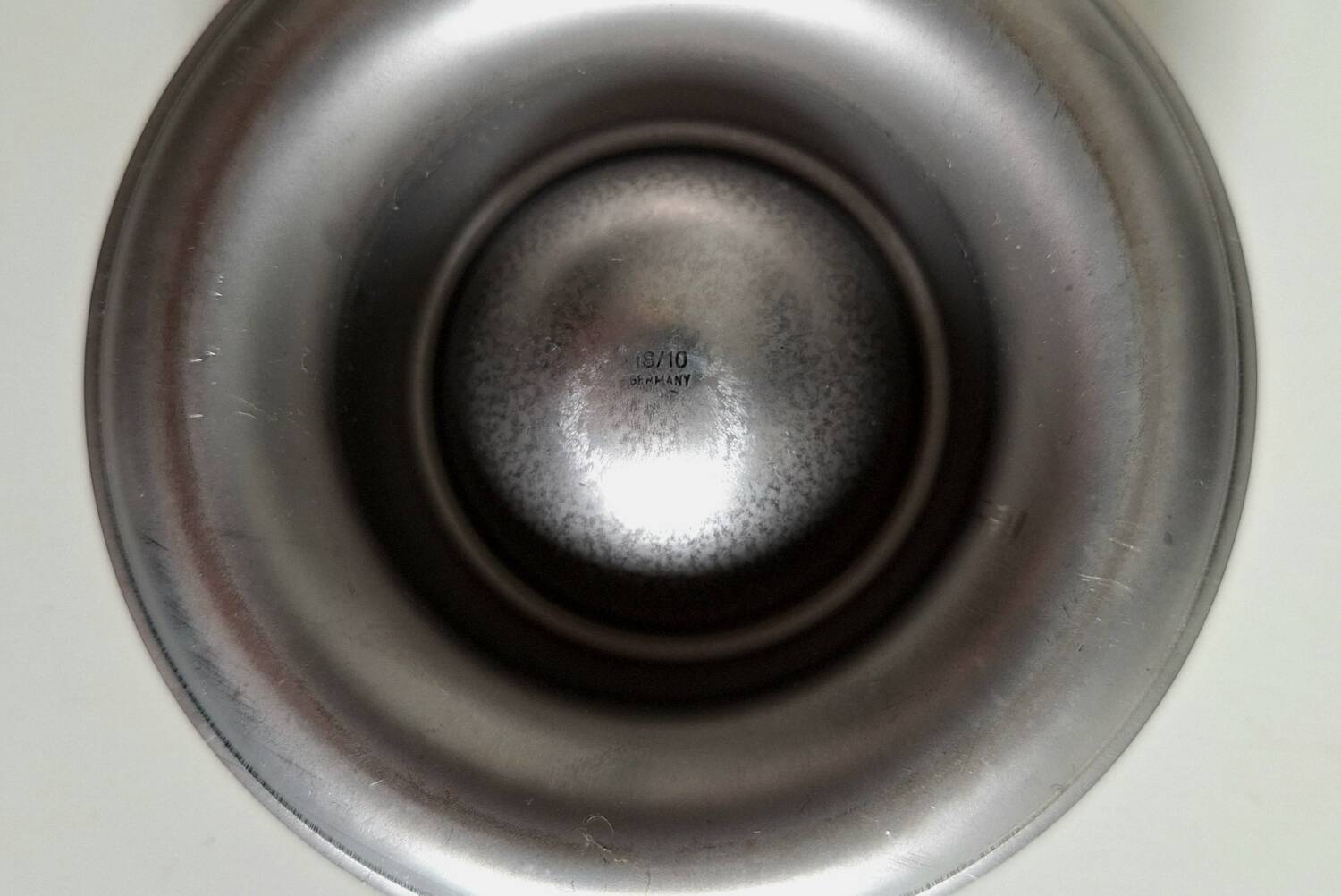 Vintage stainless steel egg cup