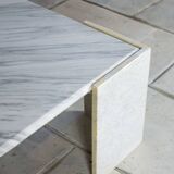 Eye-shaped marble coffee table 1970