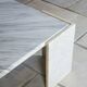 Table basse en marbre forme oeil 1970