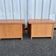 Pair of vintage wooden bedside tables – 1970s/80s