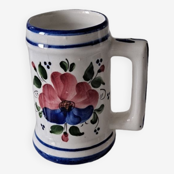 Manises earthenware vase mug