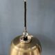 Mid-Century aluminium pendant with orange lacquer