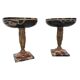 French Art Deco Bowls Of Marble And Bronze, 1920/30s