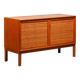 Alf Svensson Norrland Sideboard in Teak and Rattan for Bjästa Möbelfabrik