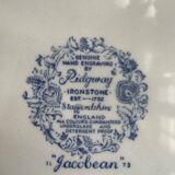 Assiette plate Ridgway Jacobean bleue