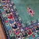 Oriental rug from Rabat, Morocco, vintage from the 1970s. Handcrafted.