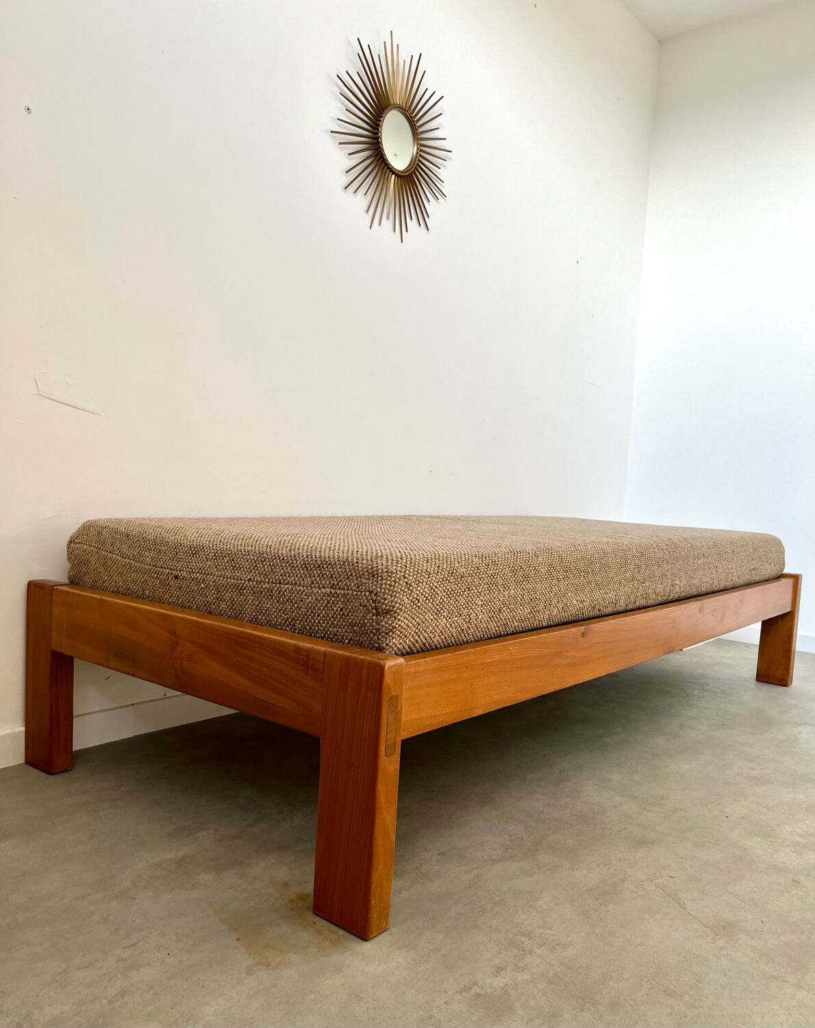 Wooden sofa design Regain France vintage 60s