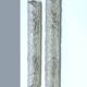 Pair of large vintage brutalist wall lights, murano glass