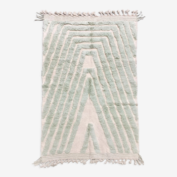 Moroccan Berber carpet Beni Ouarain mint green 2,49x1,60m