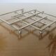 Extendable silver metal underside 40s 50s