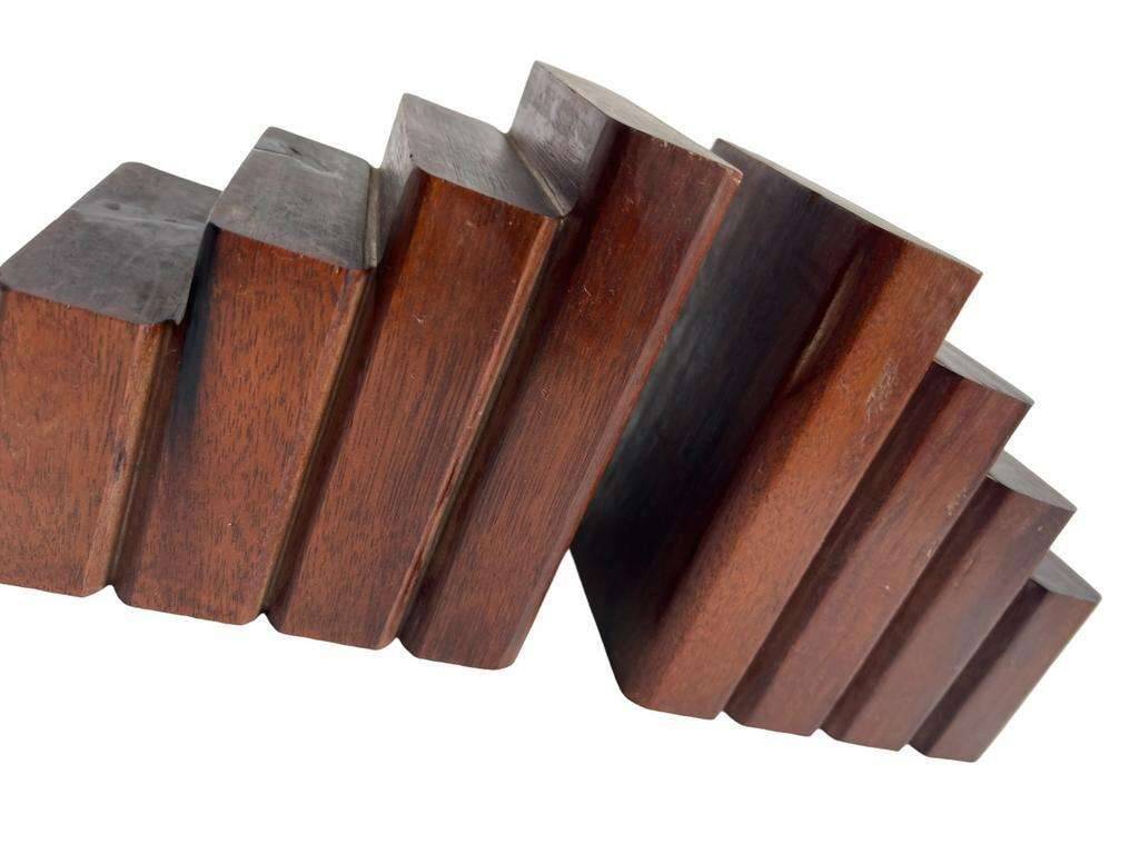 Vintage wooden bookends / book stand / decor