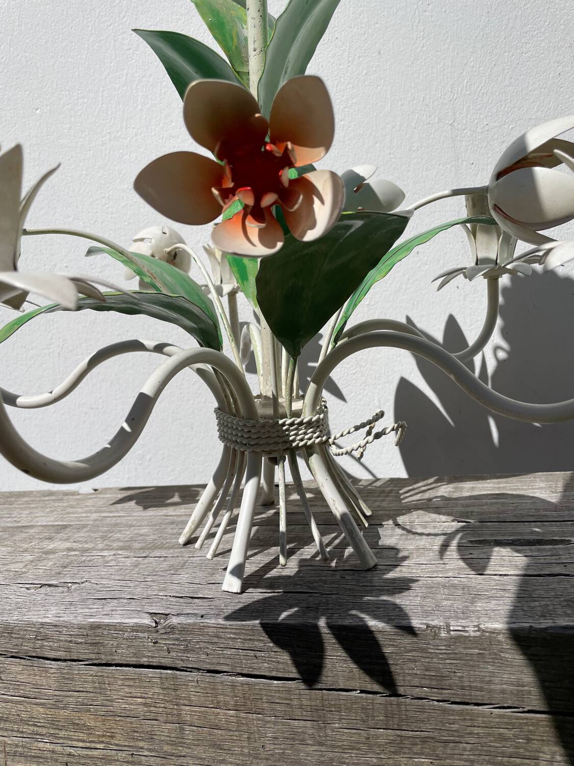 Metal flower bouquet ceiling chandelier