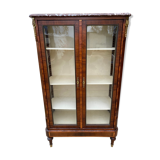 Showcase marquetry 1900 marble