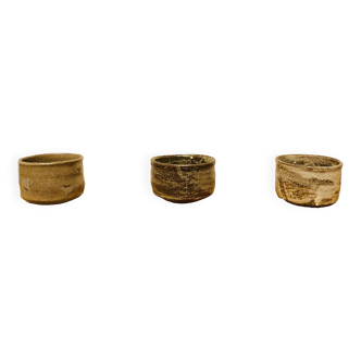 Set of Three Handmade Ceramic Mugs