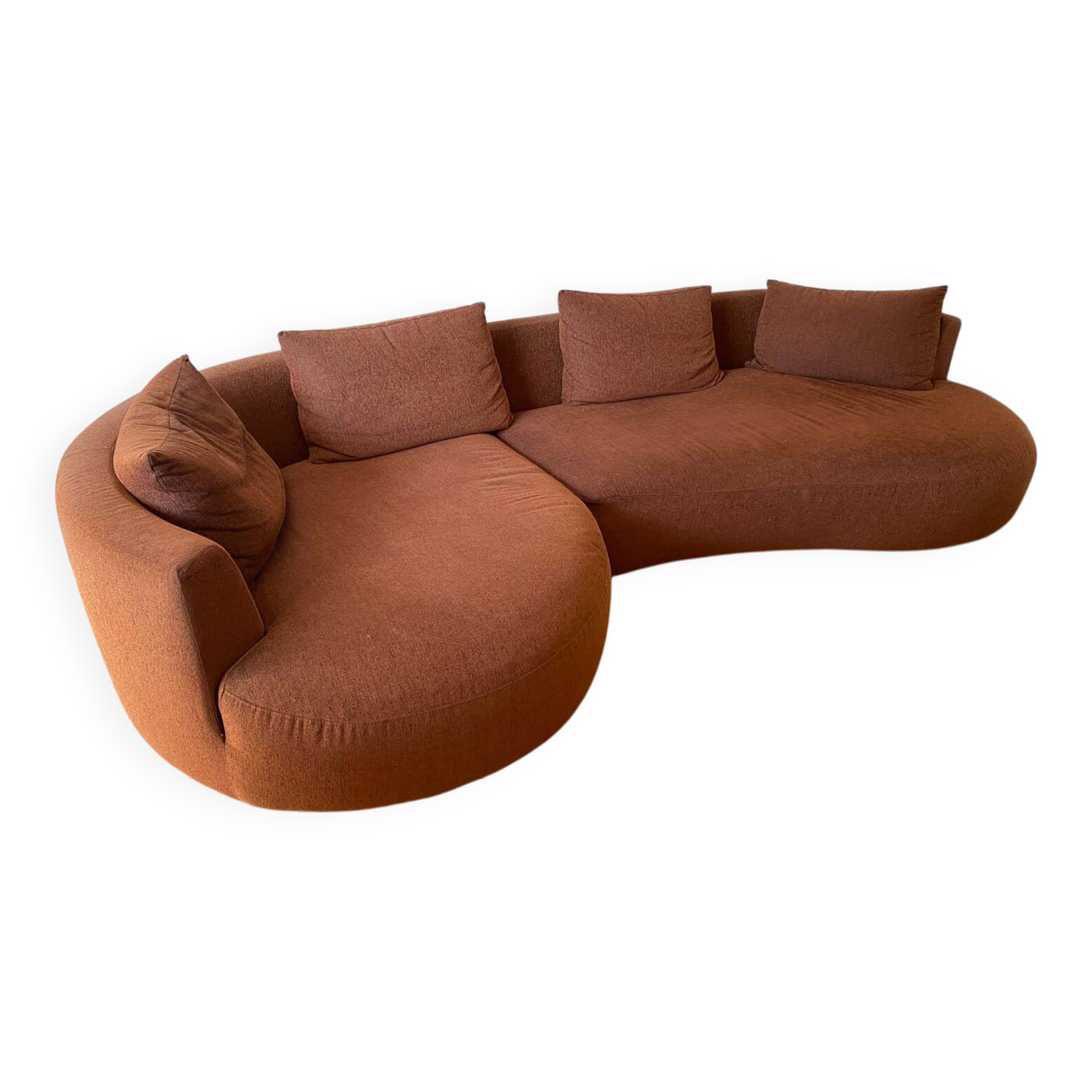 Cagliari rust sofa