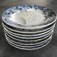 Set of 8 old asparagus plates model récamier sarreguemines & digoin