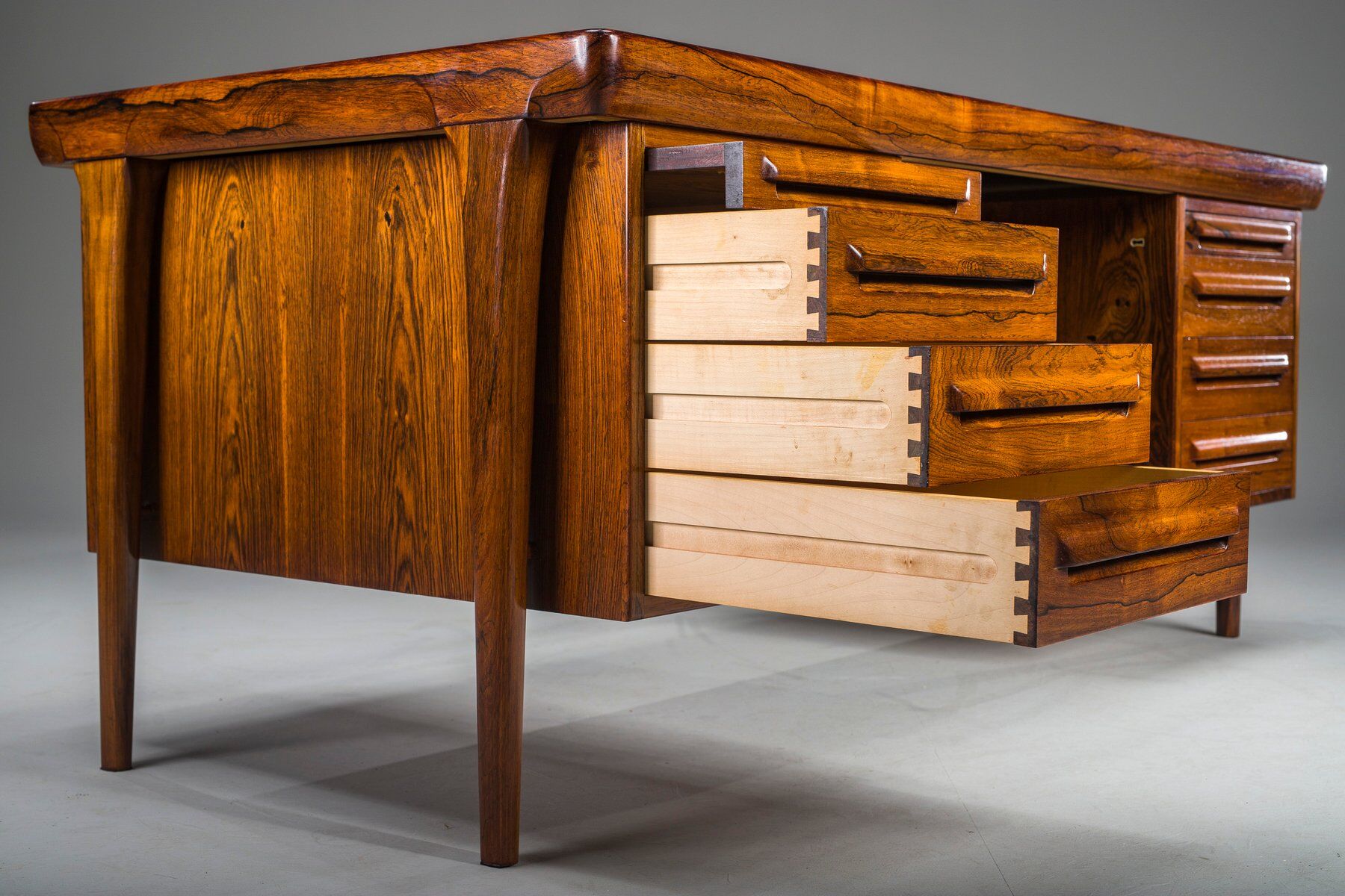 Danish modern executive desk by Ib Kofod Larsen for Faarup Møbelfabrik, 1960