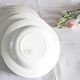 Set of 6 hollow plates of Salins, Poppy pattern, opaceline, vintage