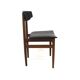 Chaise scandinave en teck en skaï, Danemark, 1960