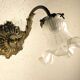 Bronze swan neck wall light 1900