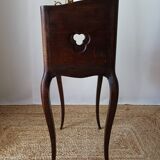 Louis XV style oak bedside table