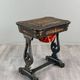 Necessary sewing furniture in blackened wood, Napoleon III style, 19th century.