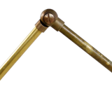 Lamp post pendulum with 3 arms in the style of Italian creations of the 1950s