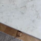 Marble and steel console