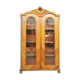 Showcase in fir wood and carved walnut, early 1900s