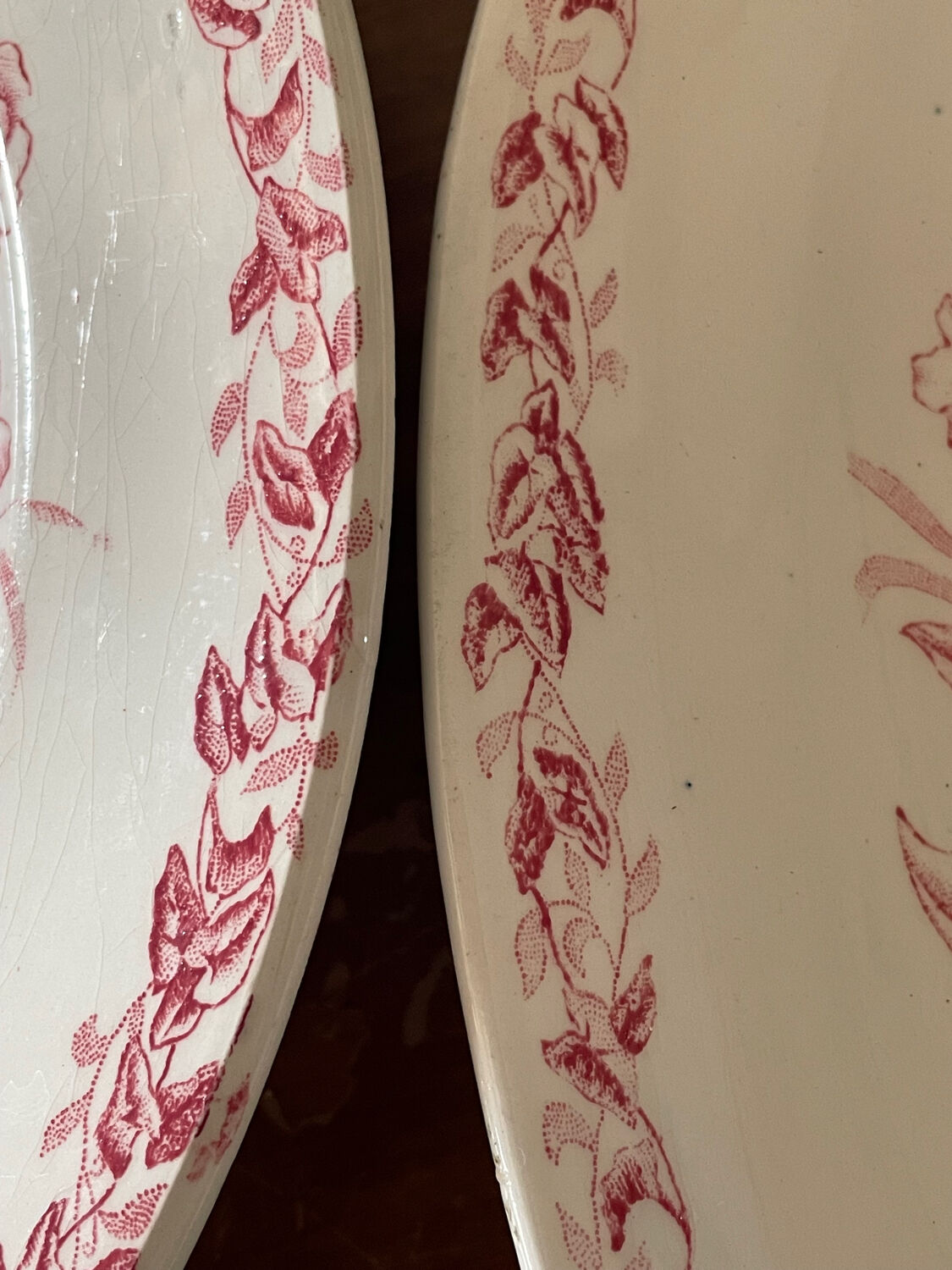 Set of three iron earth dishes