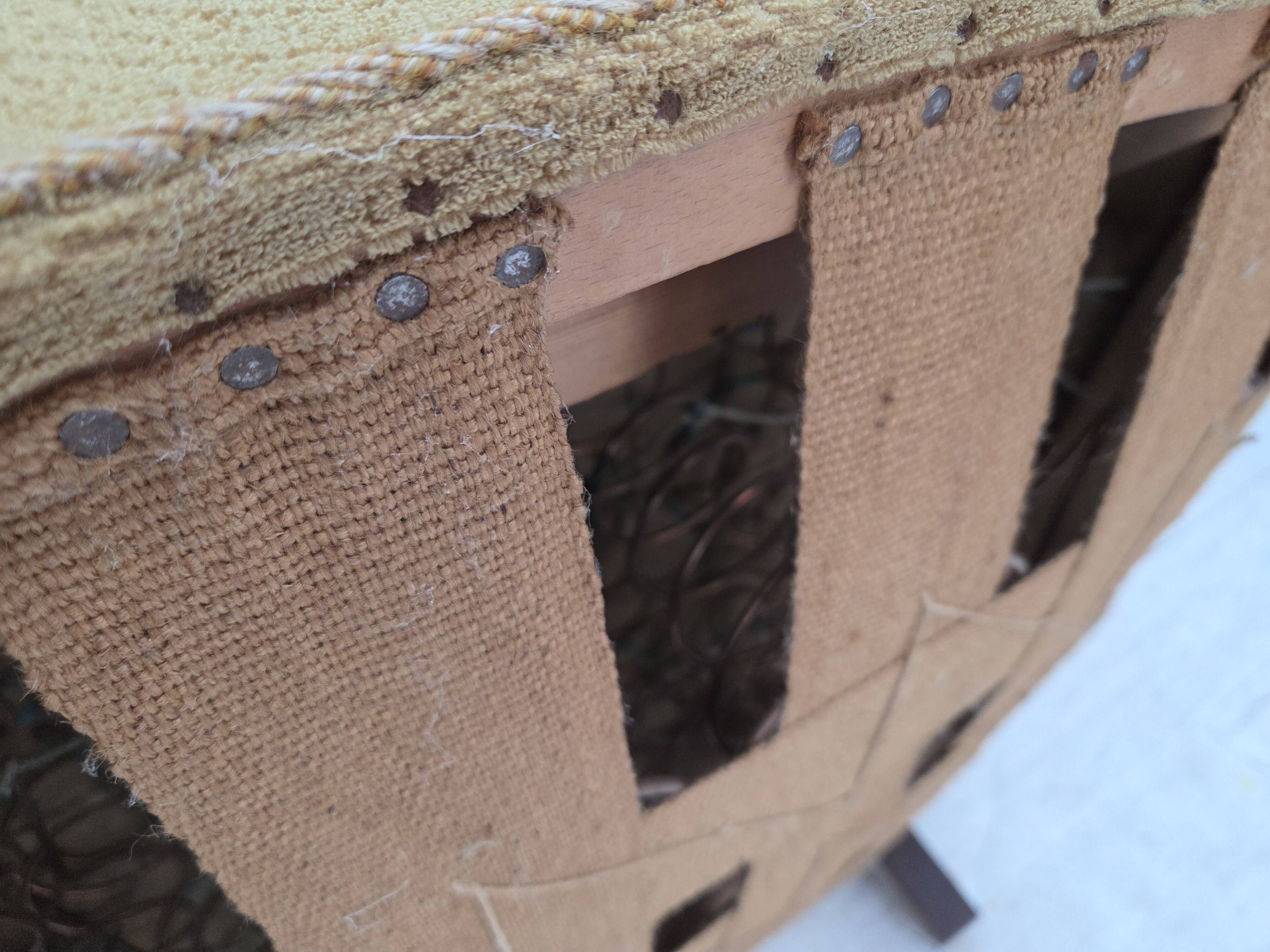 1960s, Danish relax chair, original light green furniture wool.