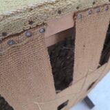 1960s, Danish relax chair, original light green furniture wool.