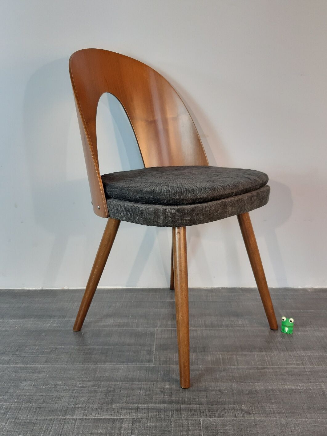 Set 6 chairs Walnut Suman by MIER, Mid-Century Czechoslovakia 1960 s