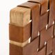 153 cm wooden and leather headboard