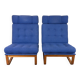 2x 1960s 1970s Teak Easy Chairs by Magnus Oelsen A/S Durup Denmark