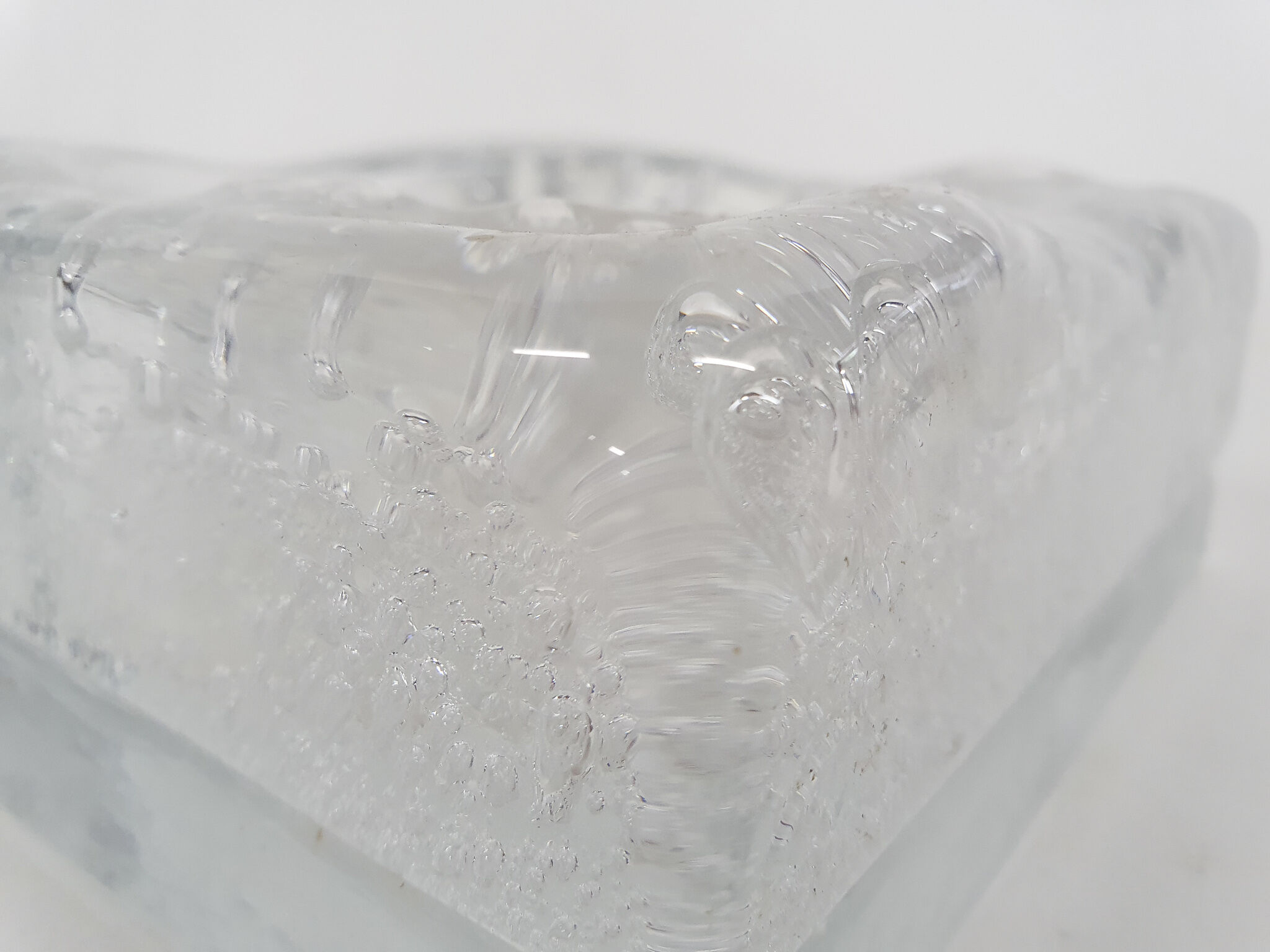 Glass ashtray or bowl, Italy 1980's