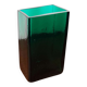 Minimalist mid-century glass block vase by Finncristall, Finland, 1960s.