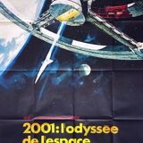 Old cinema poster 2001 space odyssey stanley kubrick 120x160 cm