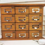 Small workshop furniture with drawers style watchmaker's or apothecary's layette, restyled indus