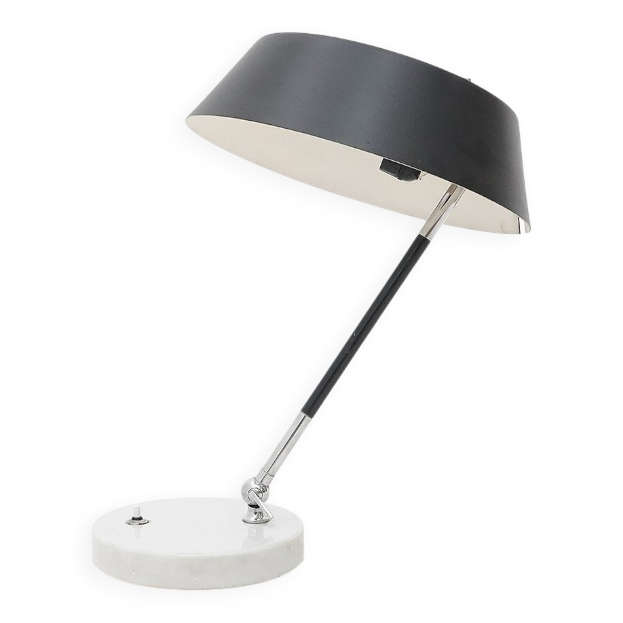 Table lamp by Stilux with a marble base, 1950s.