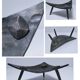 Brutalist metal pocket with patinated tripod